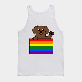 Love is Love Puppy - Brown v2 Tank Top